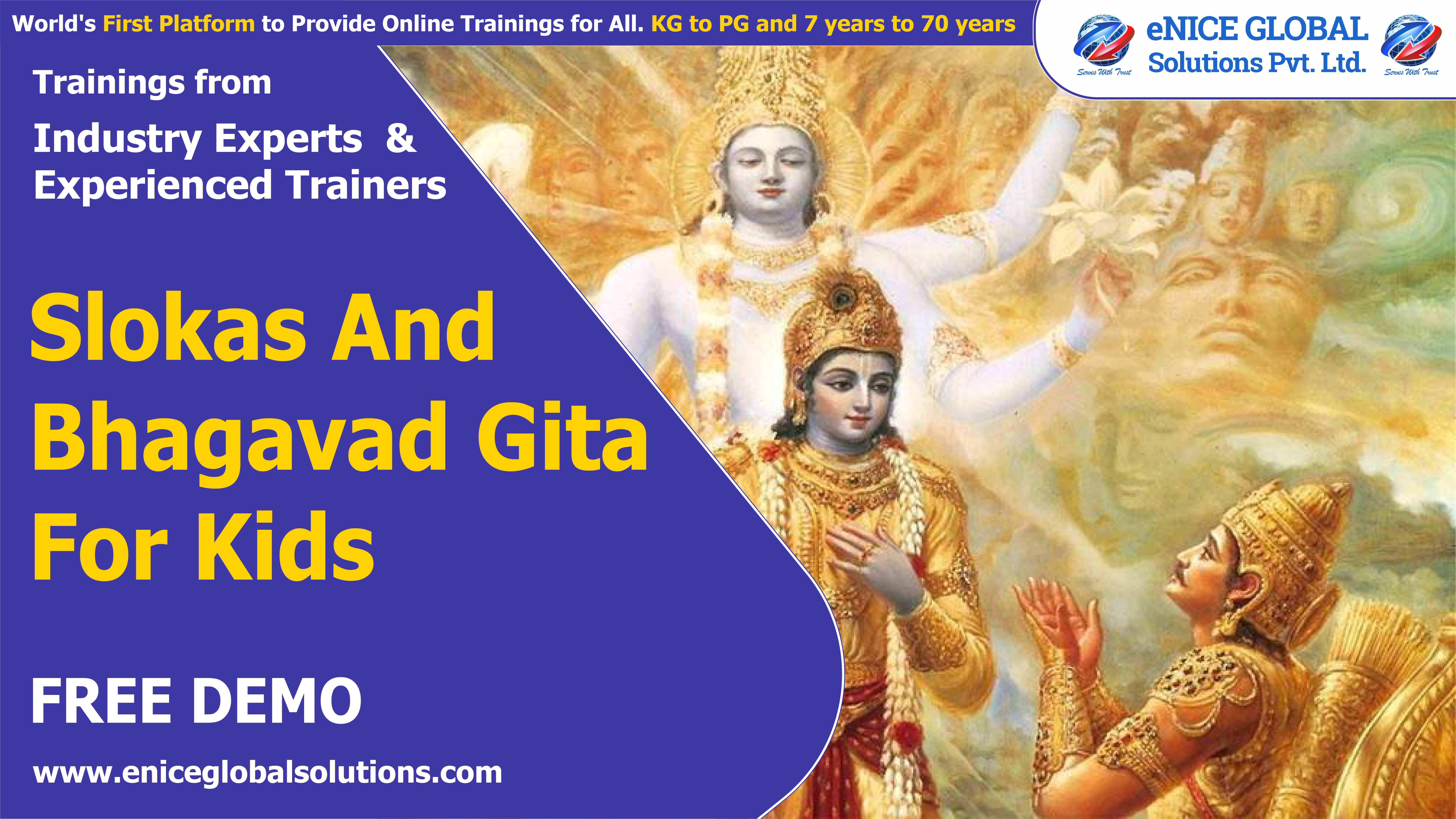 eNice SLOKAS & BHAGAVAD GITA Free Demo