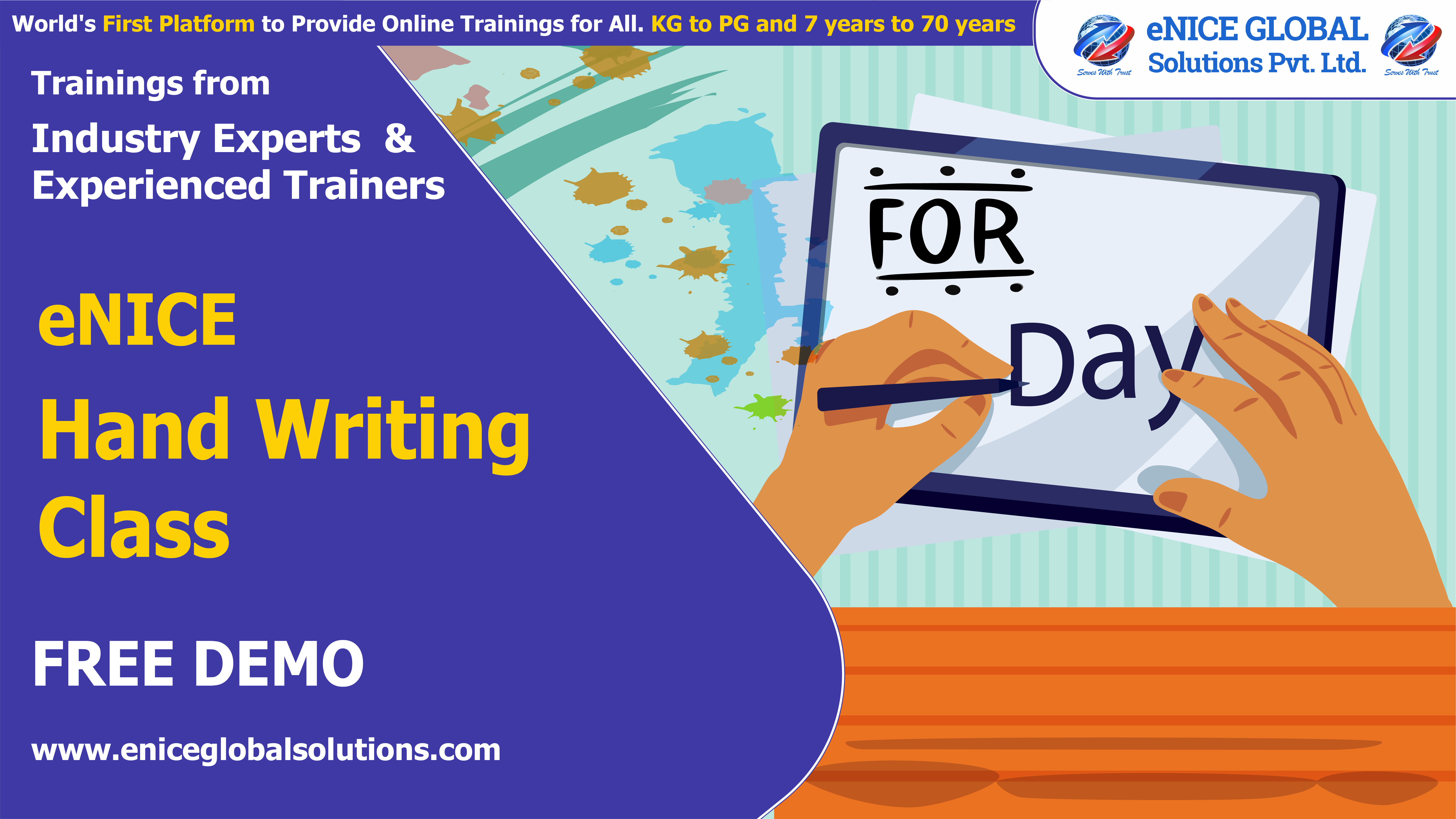 eNice Hand Writing Training Free Demo