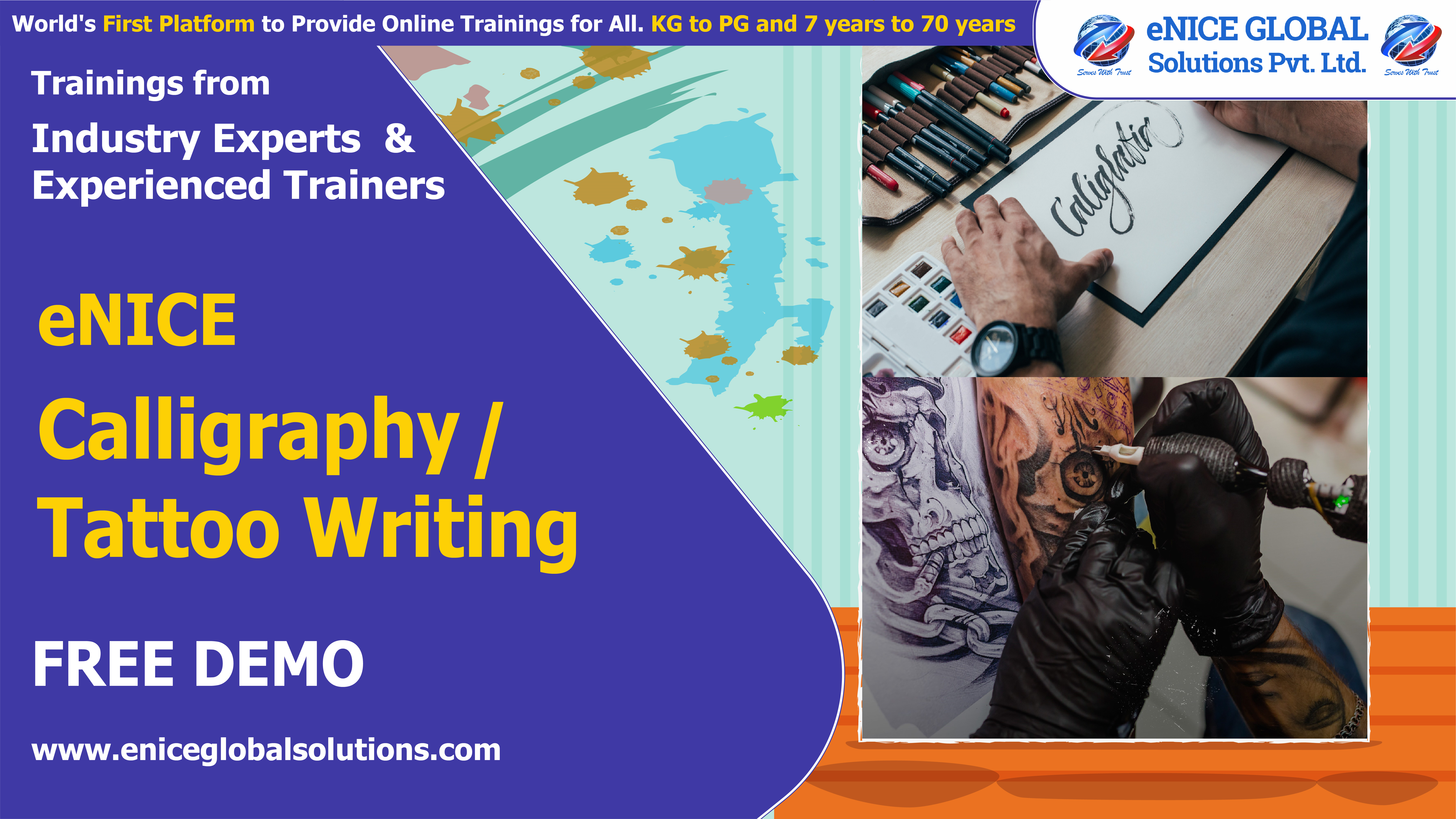 eNICE CALLIGRAPHY Training Free Demo